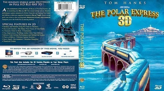 dvd cover The Polar Express 3D