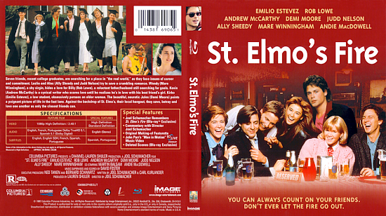 dvd cover St. Elmos Fire