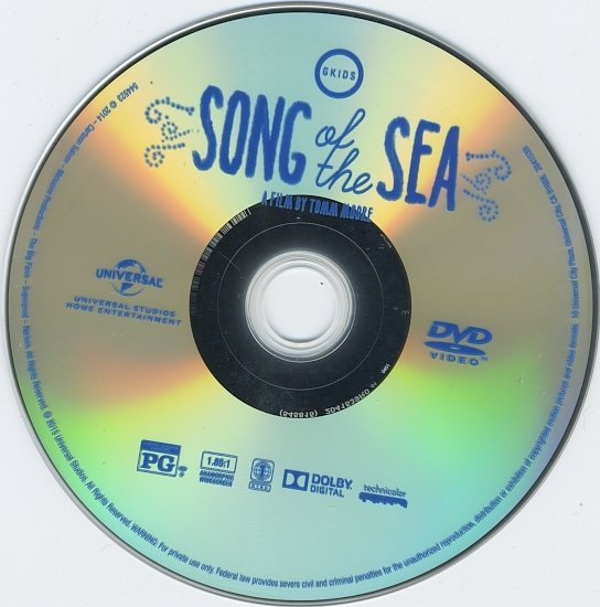 dvd cover Song Of The Sea Blu-Ray & Label