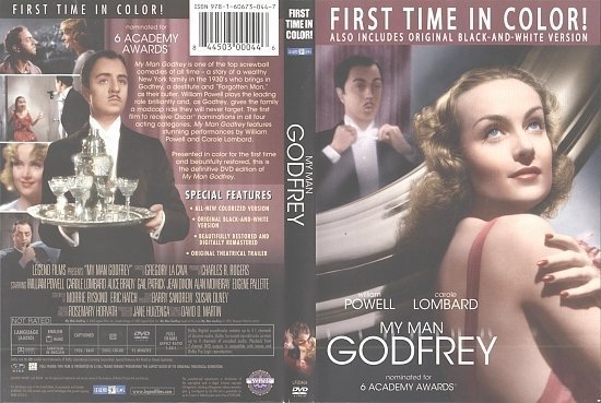 dvd cover My Man Godfrey (1936) FS R1