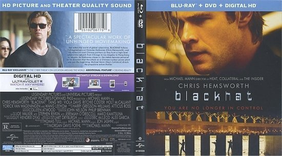 dvd cover Blackhat R1 Blu-Ray & Label
