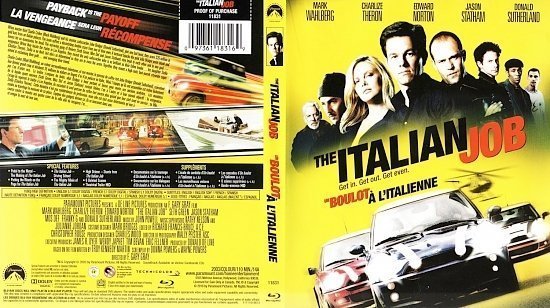 dvd cover The Italian Job Un Boulot Ã  l`italienne