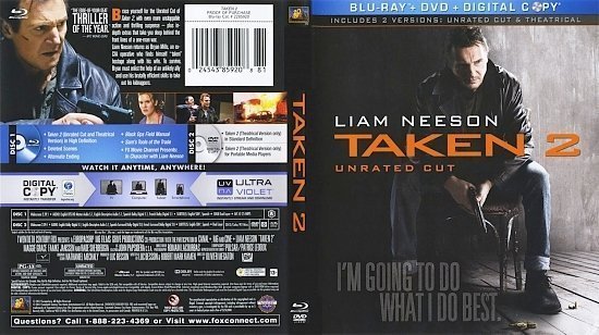 dvd cover Taken 2