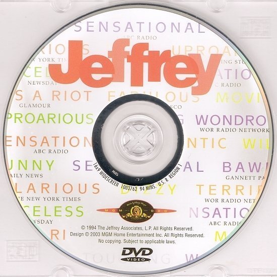 dvd cover Jeffrey (1995) WS R1
