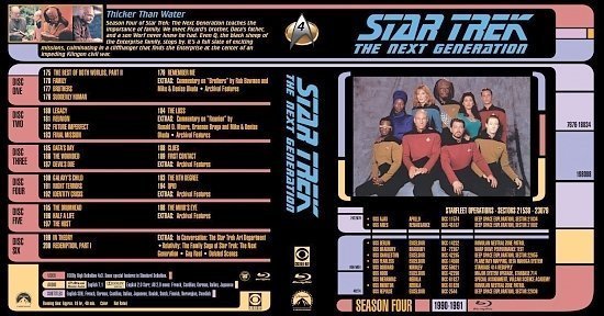 dvd cover Star Trek: The Next Generation Season Four