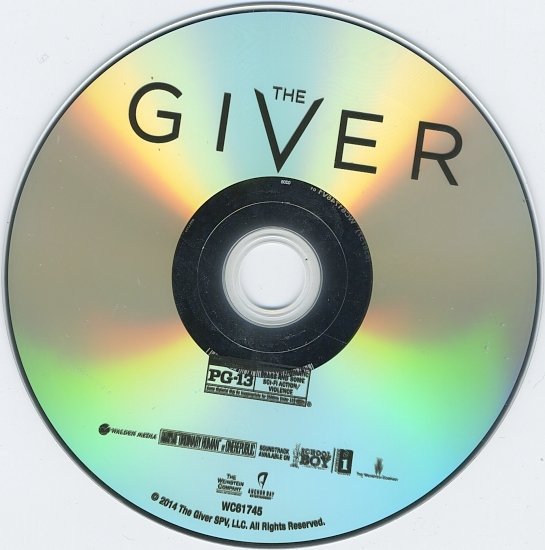 dvd cover The Giver Blu-Ray