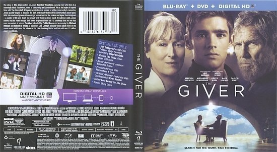 dvd cover The Giver Blu-Ray