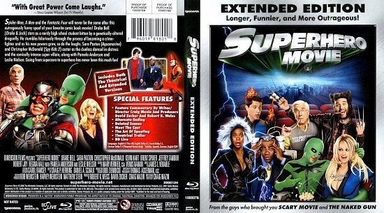 dvd cover Superhero Movie
