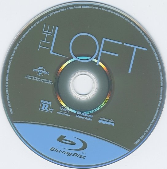 dvd cover The Loft Blu-Ray & Label