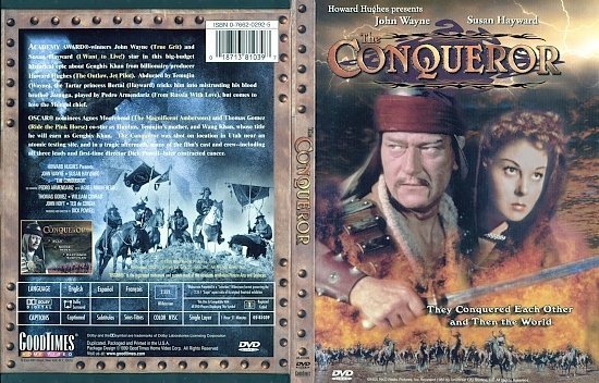 dvd cover The Conqueror (1956) R1