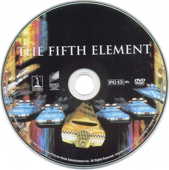 dvd cover The Fifth Element (1997) WS R1