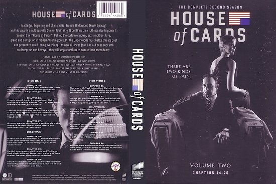 dvd cover House Of Cards Season Two R1