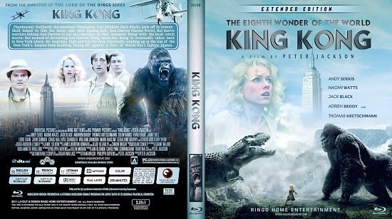 dvd cover Copy of King Kong Blu Ray 2012
