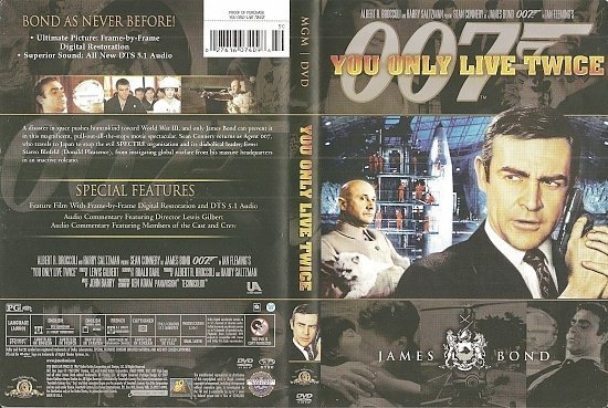 dvd cover You Only Live Twice (1967) WS R1