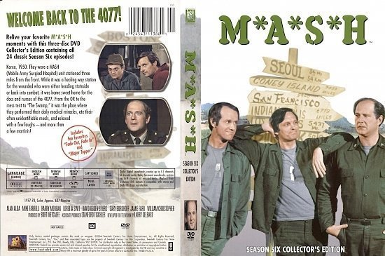 dvd cover M*A*S*H Season Six (1977) R1 Custom