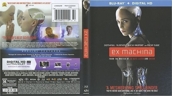 dvd cover Ex Machina Blu-Ray R1