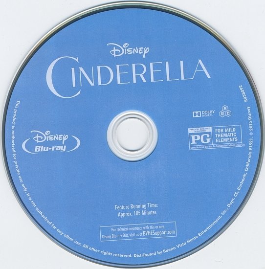 dvd cover Cinderella R1 Blu-Ray
