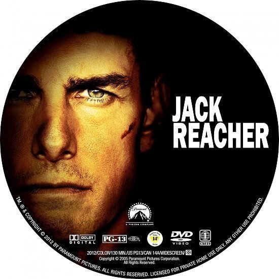dvd cover Jack Reacher R1