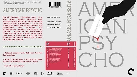 dvd cover American Psycho The Criterion Collection