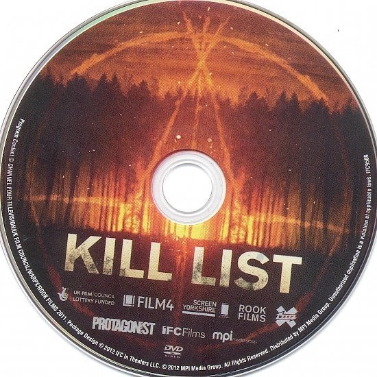 dvd cover Kill List (2011) R1