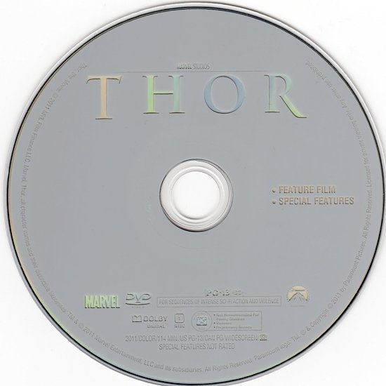 dvd cover Thor (2011) WS R1
