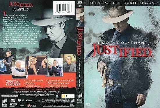 dvd cover Justified: The Complete Fourth Season R1