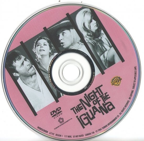dvd cover The Night of the Iguana (1964) R1