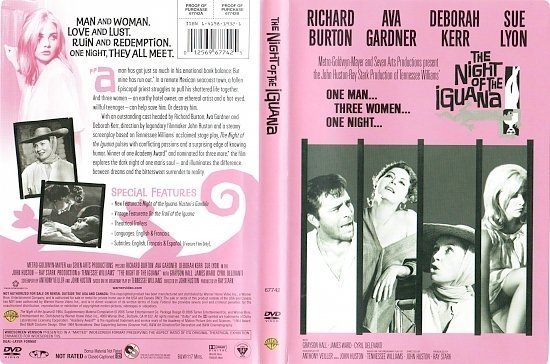 dvd cover The Night of the Iguana (1964) R1
