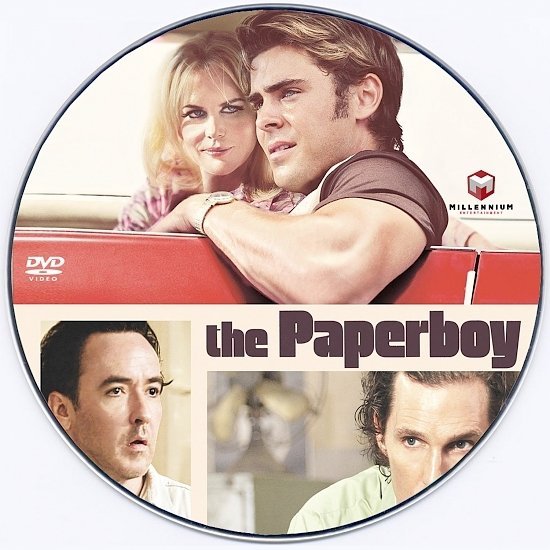 dvd cover The Paperboy R0 Custom DVD Label