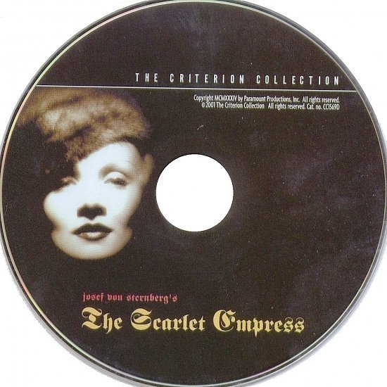 dvd cover The Scarlet Empress (1934) FS R1