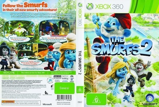 dvd cover The Smurfs 2 PAL Xbox 360