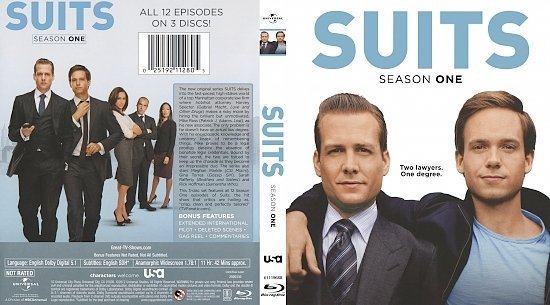 dvd cover Suits: Season 1 R1 Blu-Ray