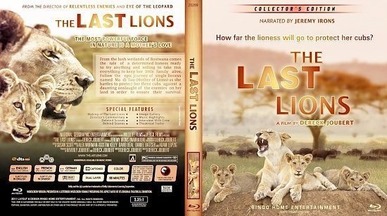 dvd cover Copy of The Last Lions Blu Ray 2012