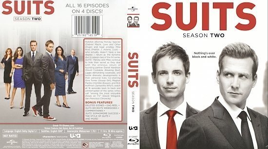 dvd cover Suits: Season 2 R1 Blu-Ray