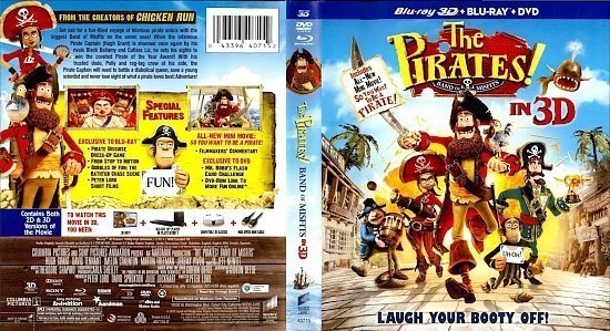 dvd cover The Pirates Band Of Misfits 3D Bluray