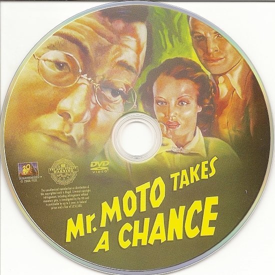 dvd cover Mr. Moto Takes A Chance (1938) R1