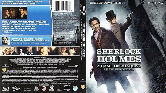 dvd cover Sherlock Holmes A Game of Shadows