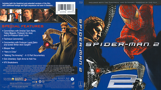 dvd cover Spider Man 2