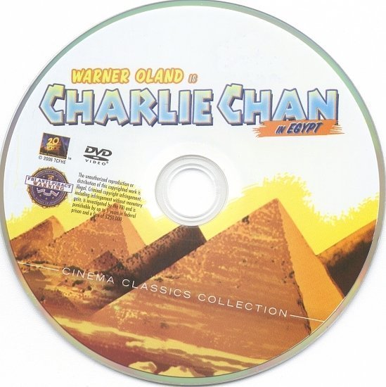 dvd cover Charlie Chan In Egypt (1935) R1