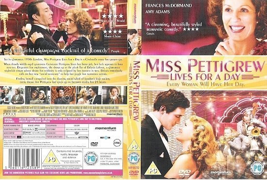 dvd cover Miss Pettigrew Lives For A Day (2008) WS R2