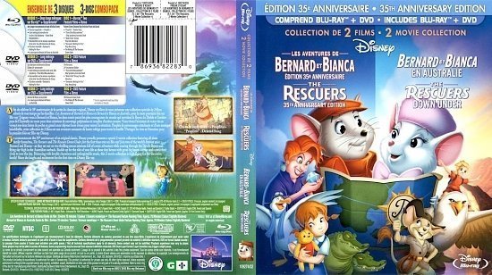 dvd cover The Rescuers The Rescuers Down Under Canadian Bluray