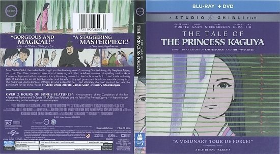 dvd cover The Tale Of The Princess Kaguya Blu-Ray & Label