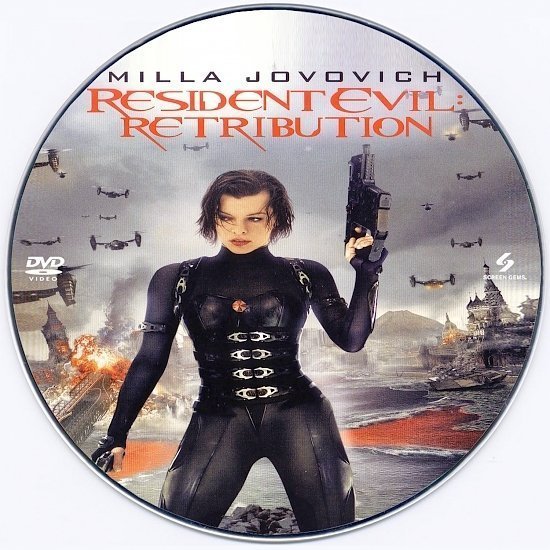 dvd cover Resident Evil: Retribution R0 Custom DVD Label