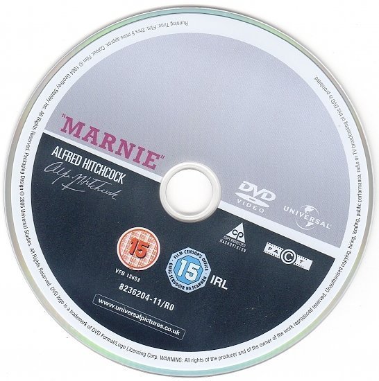 dvd cover Marnie (1964) R2