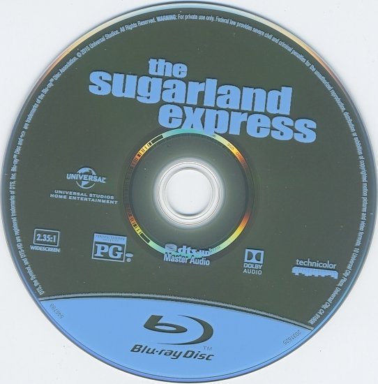 dvd cover The Sugarland Express (1974) Blu-Ray & Label