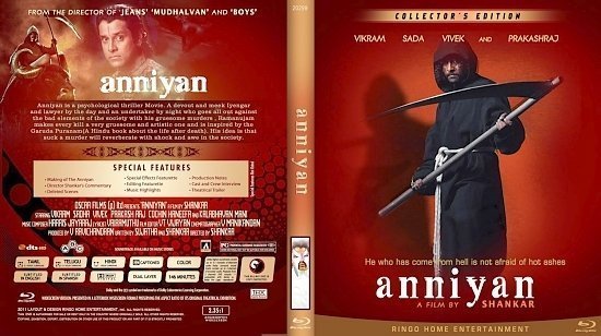 dvd cover Copy of Anniyan Blu Ray 2012