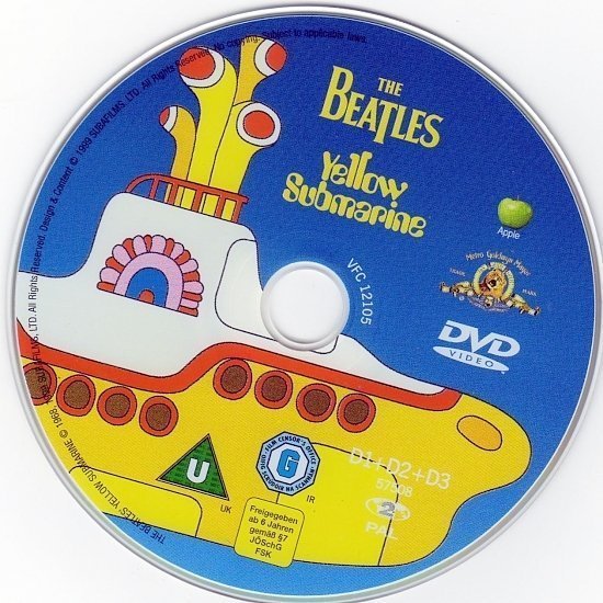 dvd cover Yellow Submarine (1968) R2