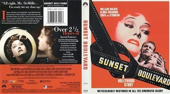 dvd cover Sunset Boulevard