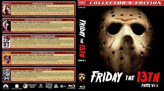 dvd cover Friday the 13th : Parts 6 10