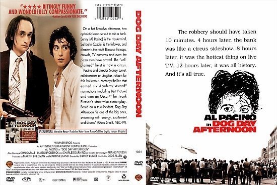 dvd cover Dog Day Afternoon (1975) WS R1